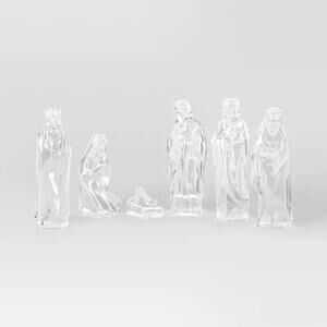 NWT 6pc Acrylic Christmas Nativity Figurine Set — Wondershop™